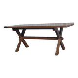 Dining table half a century with crossed legs