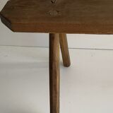 brutalist craft bench solid wooden board