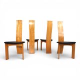 Tranekaer set of 4 Iris dining chairs by Bob van den Berghe, 1980
