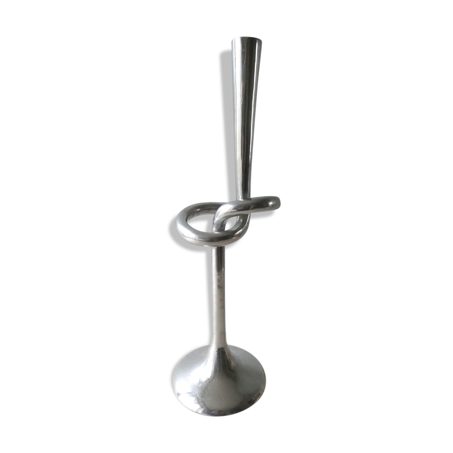 Cast aluminum in the 1970s large candlestick