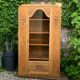 Armoire parisienne vitrée art déco bois brut 1930