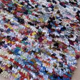 Moroccan carpet boucherouite colored - 117 x 159 cm