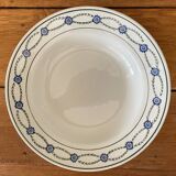 6 antique deep plates in earthenware from Saint-Amand (Nord)