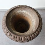 Campana urn-style cast iron planter, France
