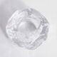 Glass "snowball" tealight candle holder