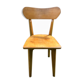 Old Scandinavian Chair Light Wood 70s Vintage