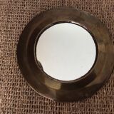 Round brass mirror 19cm