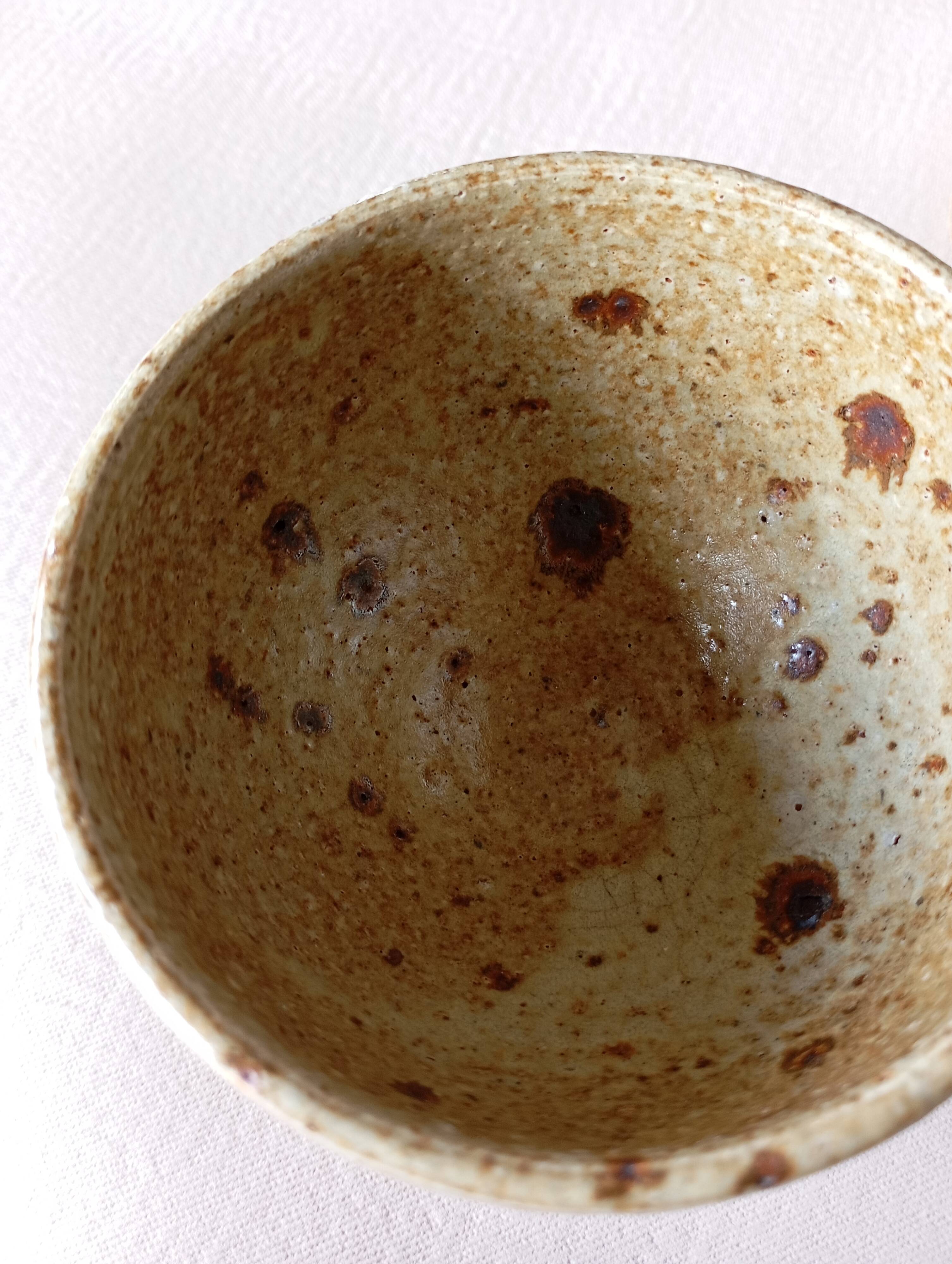 5 stoneware tea bowls