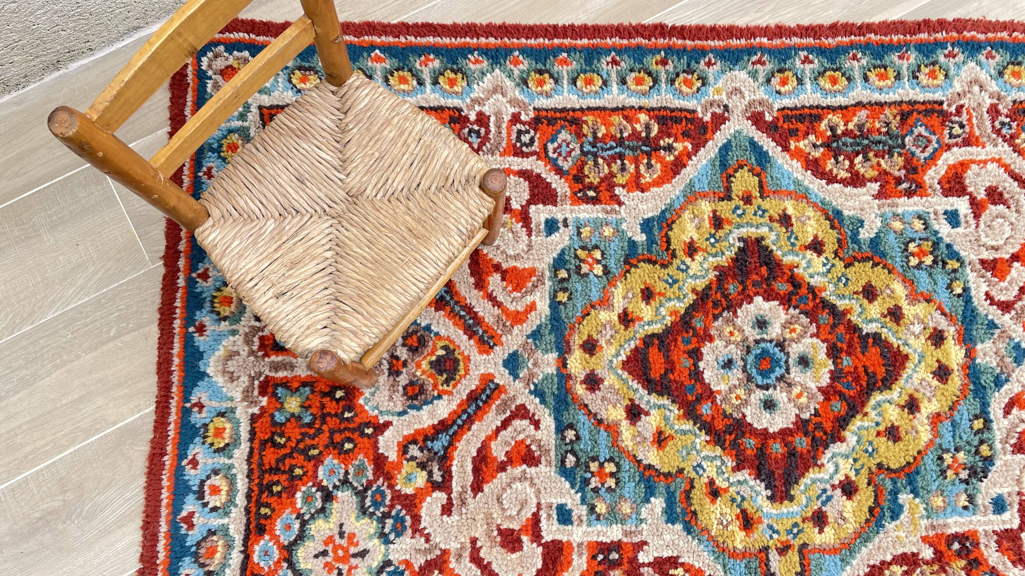 Carpet bohemian pure wool 187x115cm