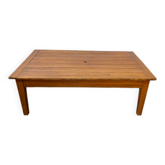 Solid wood coffee table with 1 drawer