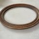 Oval old wooden frame