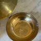 Pair of Scandinavian brass candlesticks