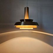 Rare Midcentury Pendant in style of Jo Hammerborg, Denmark, 1970s