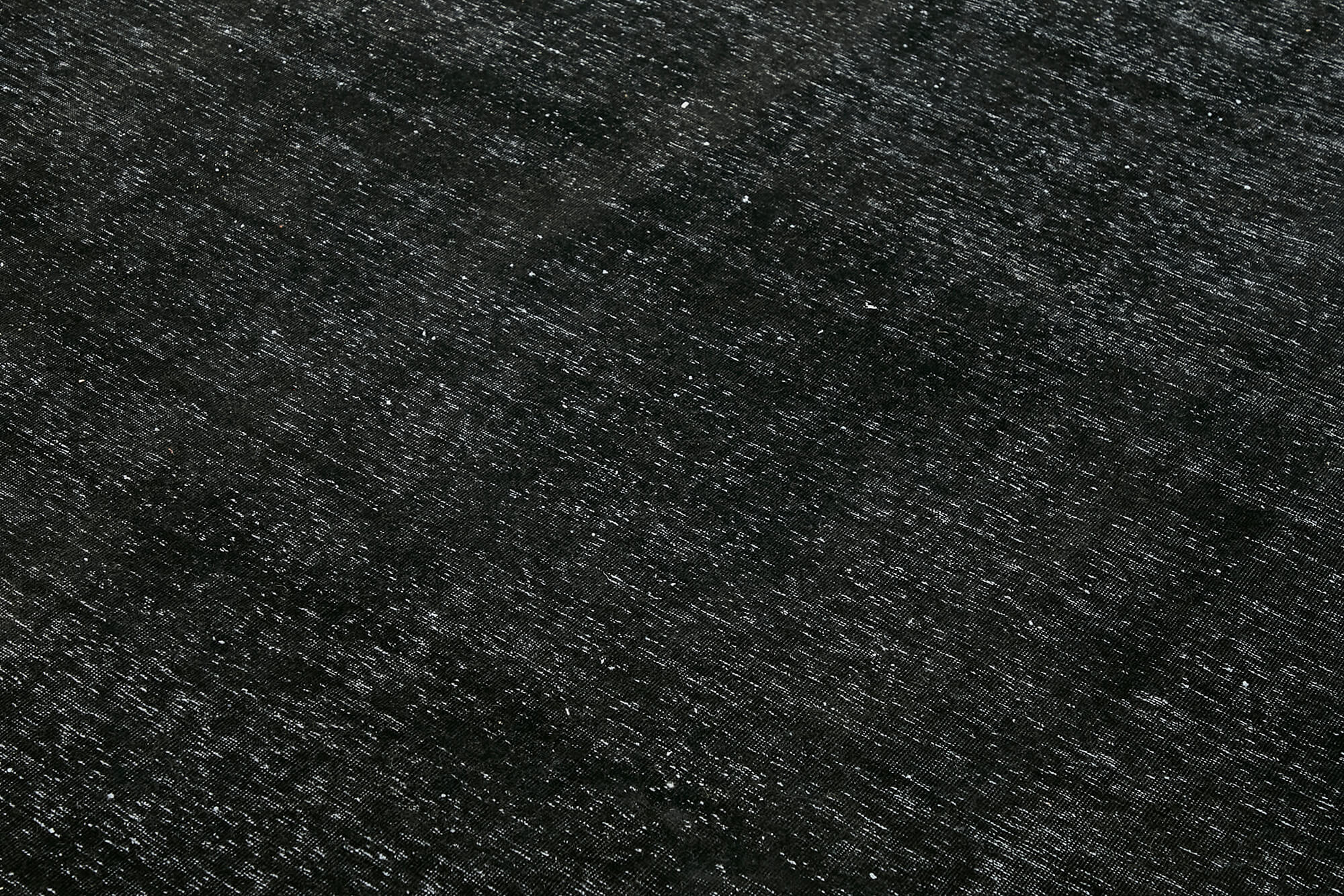 Hand-knotted persian overdyed 1970s 291 cm x 400 cm black wool carpet