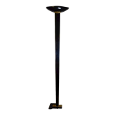 Vintage floor lamp design 1980 in lacquered metal ceramic and brass