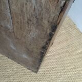 Old wooden travel chest