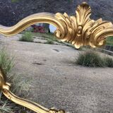 Large golden mirror baroque style 76x60cm