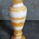 Baluster vase in real vintage honey onyx stone 25 cm