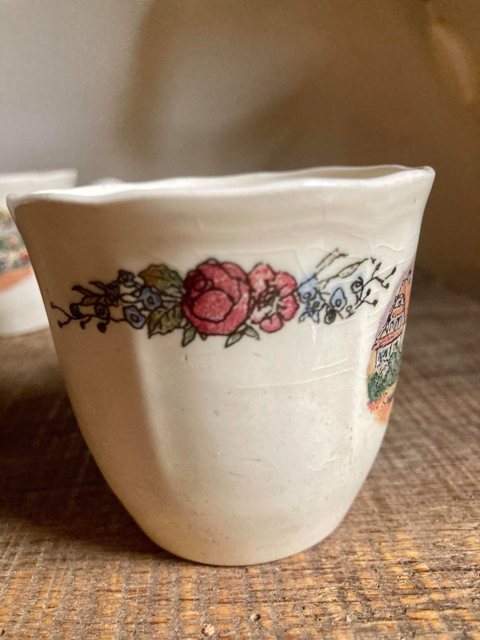 Lot de 2 tasses Sarreguemines