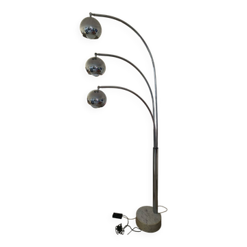 Lampadaire à Trois boules par Goffredo Reggiani , Italie, 1960