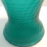 Teal Polished Hand-Blown Murano Glass Vase by Vetrarti, Italy