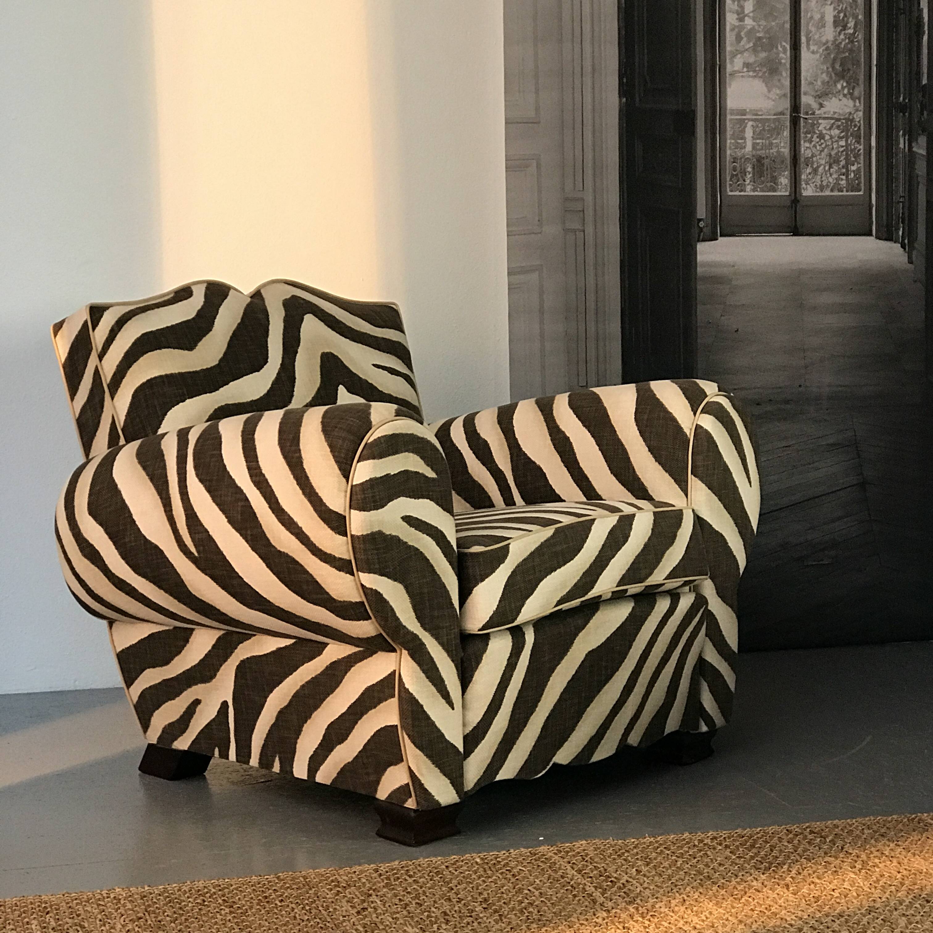 French moustache club chair, 1950s