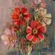 Old oil painting on panel