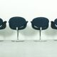 Set of 4 Swivel Little Tulip Dining Chairs by Pierre Paulin for Artifort, 1