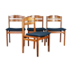 Set of 4 chairs teak