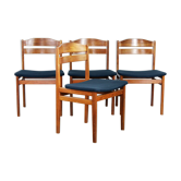 Lot de 4 chaises scandinave teck