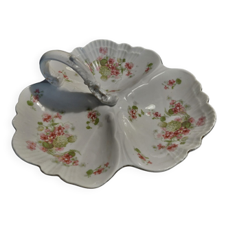 Servant dish beggar flowered porcelain early twentieth century