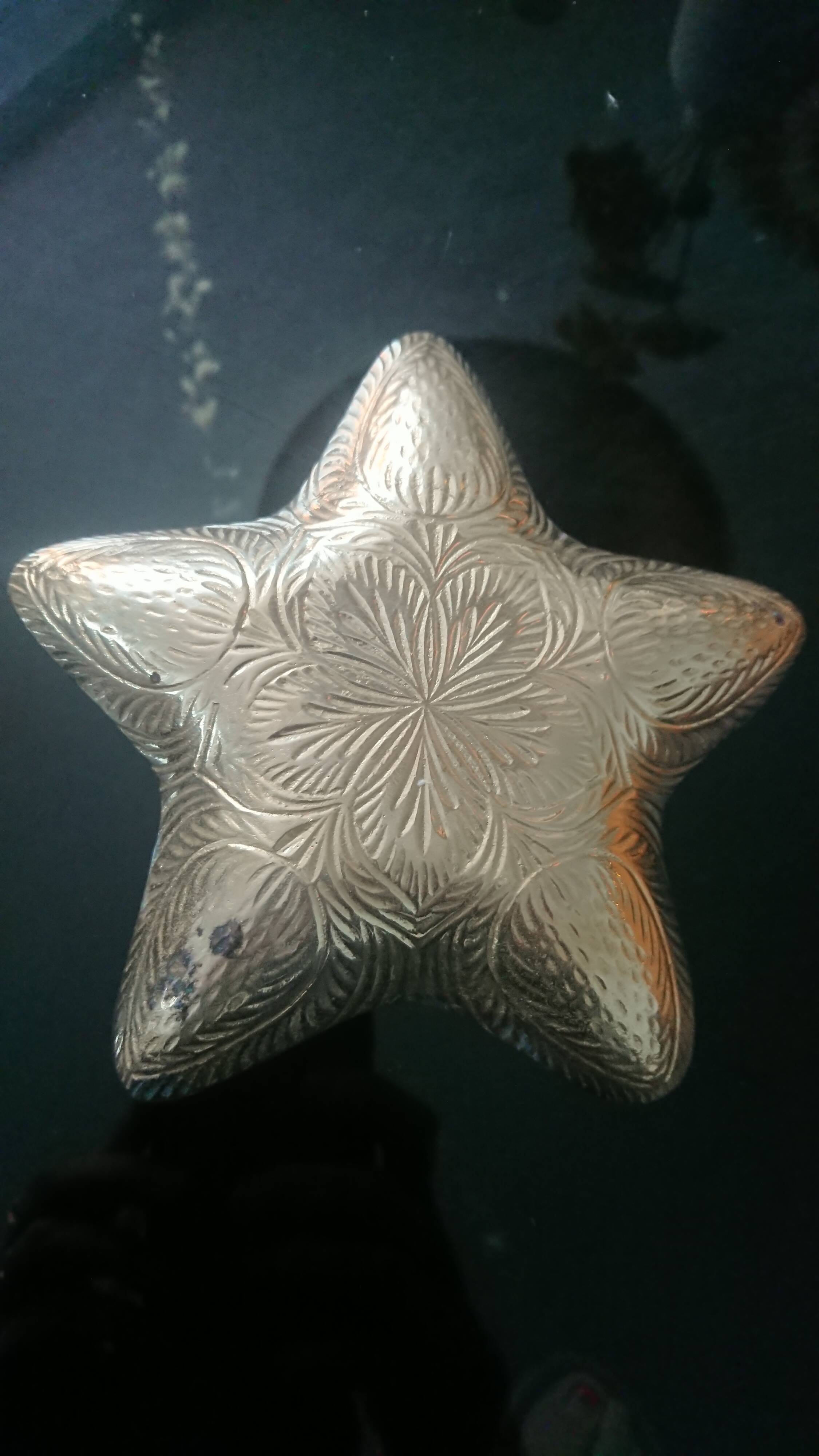 Brass star trinket bowl