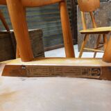 Wooden tower chair published by Ton 1960