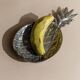 Vintage 1960s pineapple coupe, silver-plated, tropical shape design, table decoration, elegant gift idea.