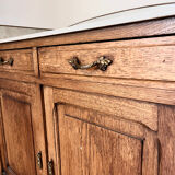 Dresser raw oak and marble