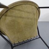 Danish Sueded Balloon Chairs by Hans Olsen for Lea Furniture, 1950s, Set of 4