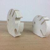 Fratelli Mannelli fish card holder in travertine