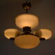 Art deco rare Brass Chandelier,1930's.