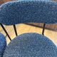 2 chaises NV Gallery bouclé bleu