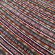 Vintage kilim rug woven and embroidered by hand