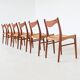 Ensemble de six chaises de salle à manger en teck, Arne Wahl Iversen, Glyngore, Danemark, 1960