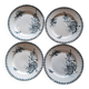 Ste Amandinoise Louis XV iron earth blue green dinner plates