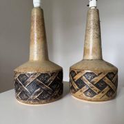 Paire de lampes de table, Søholm Stentøj, Danemark, années 1960, ensemble de 2