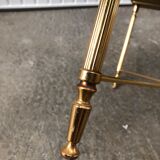 Brass and marble coffee table