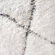 Moroccan Berber carpet Beni ouarain ecru with black diamonds engraved 295x198cm