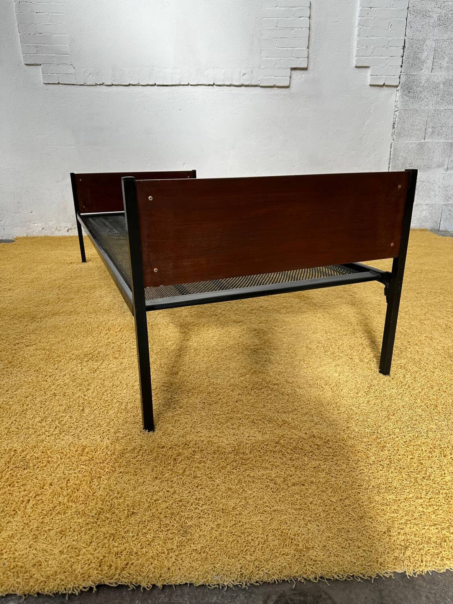Daybed ou lit simple scandinave placage teck