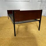 Daybed or Scandinavian single bed with teak veneer.