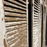 Shutter set in patinated old oak
