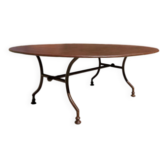 Handcrafted wrought iron garden coffee table