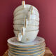 Coffee cups in porcelain of Chartres
